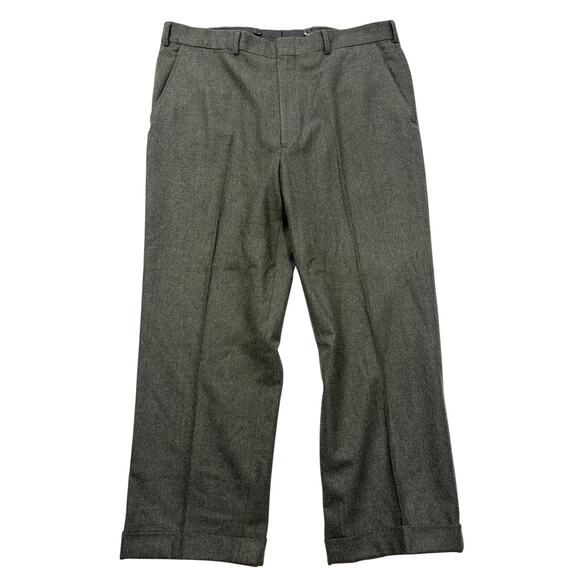 Brooks Brothers Other - Brooks Brothers Brooksease Olive Green Dress Pants Mens 38 Cuffed Wool Blend